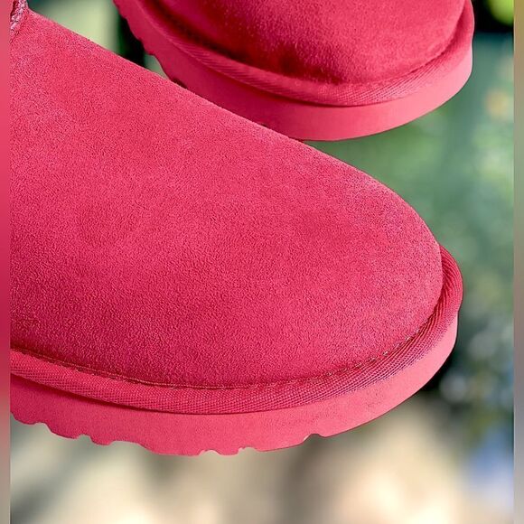 UGG Classic Mini II Pink Winter Boot Size 6 - Picture 8 of 14
